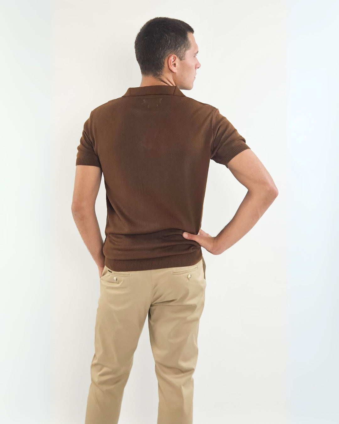 ELEGANTO - BROWNES T-SHIRT - KNITTED POLO