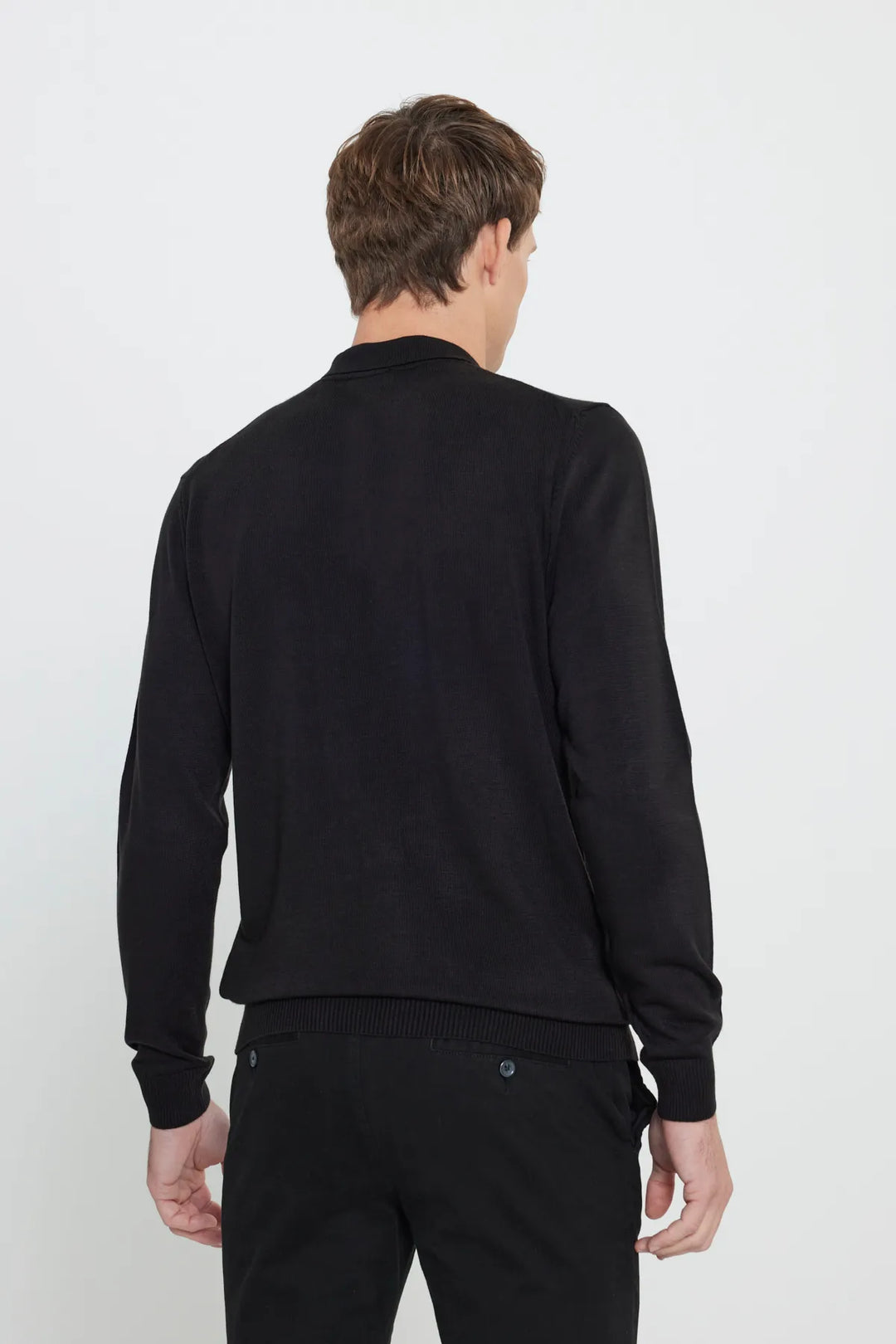 ELITE POLO LONG-SLEEVE WINTER SWEATER