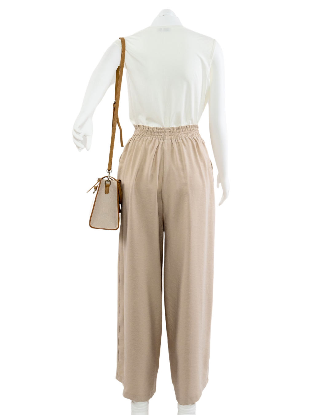 FLOWING - TENCEL TROUSERS - BEIGE