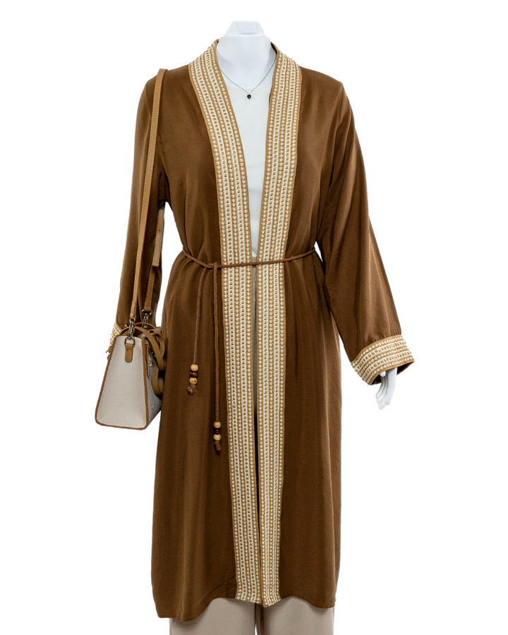 OPULENT - TENCEL KAFTAN - PECAN