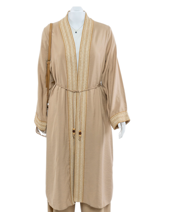 OPULENT - TENCEL KAFTAN - CARAMEL