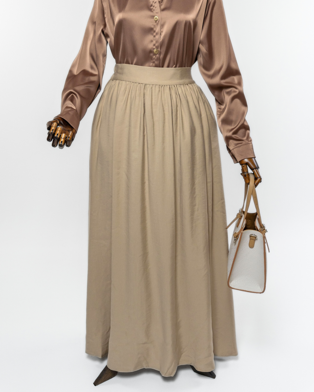 HARMONY - TENCEL SKIRT - CARAMEL