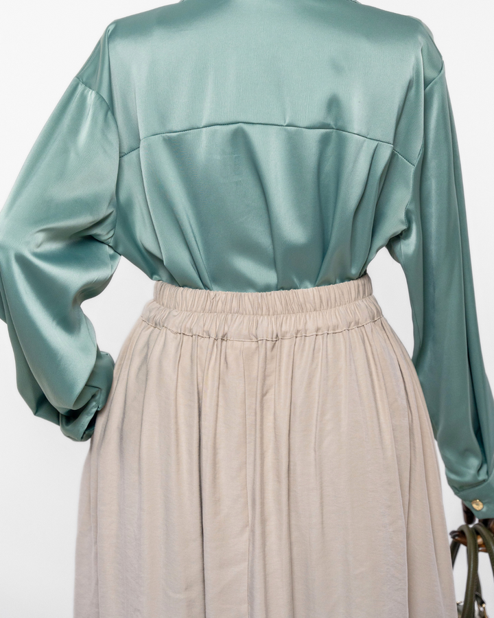 HARMONY - TENCEL SKIRT - CASHEW