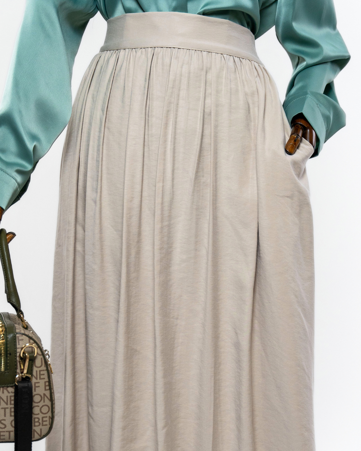 HARMONY - TENCEL SKIRT - CASHEW