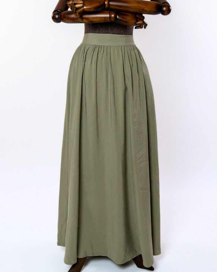 HARMONY - TENCEL SKIRT - ARTICHOKE