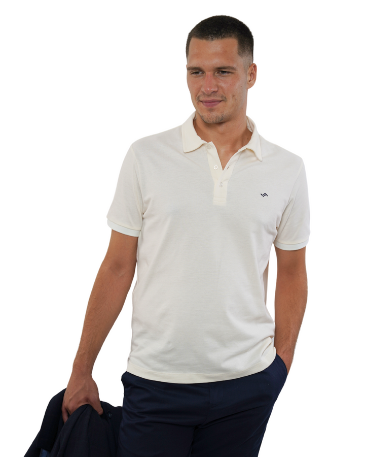 ELITE - POLO - T-SHIRT - CREAMY