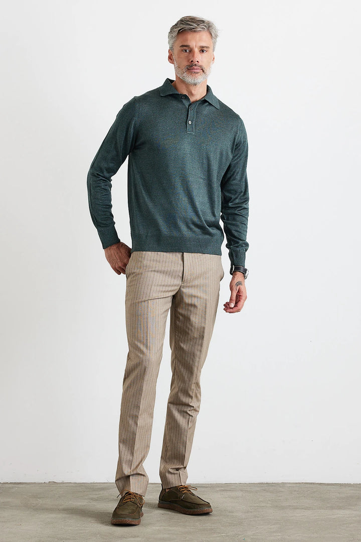 ELITE POLO LONG-SLEEVE WINTER SWEATER