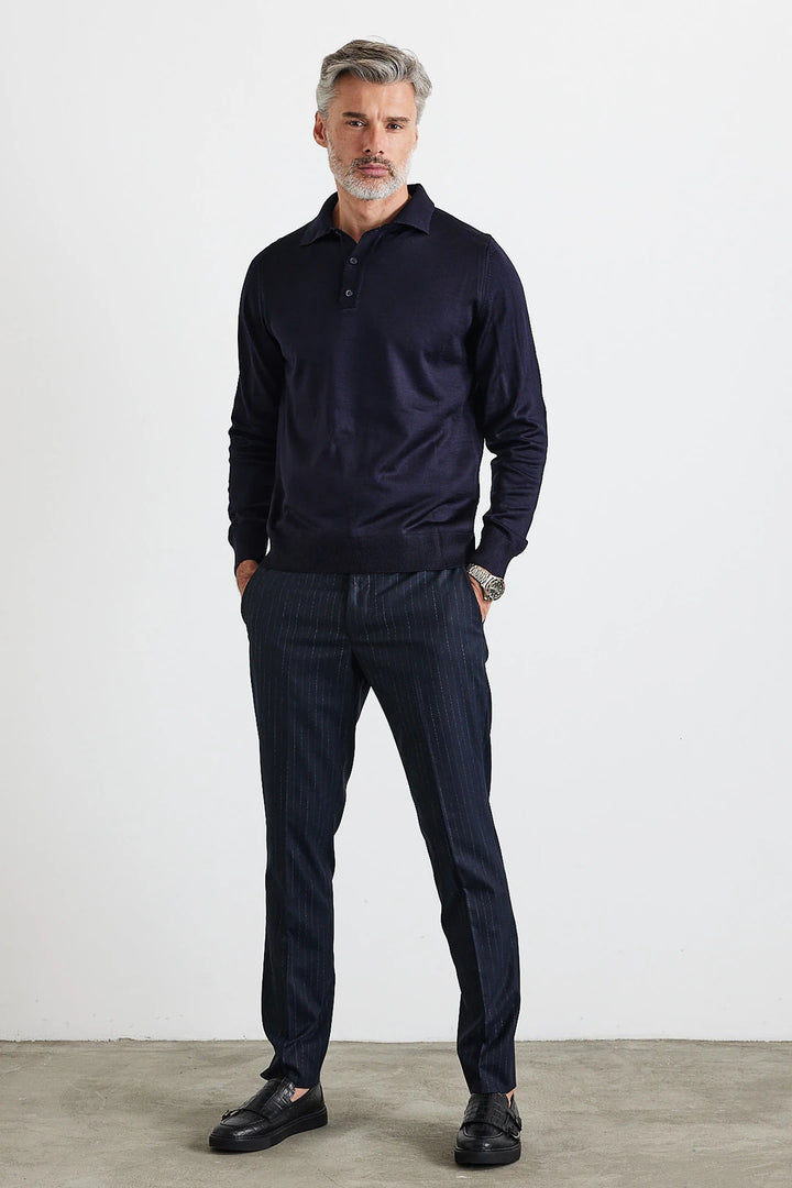 ELITE POLO LONG-SLEEVE WINTER SWEATER