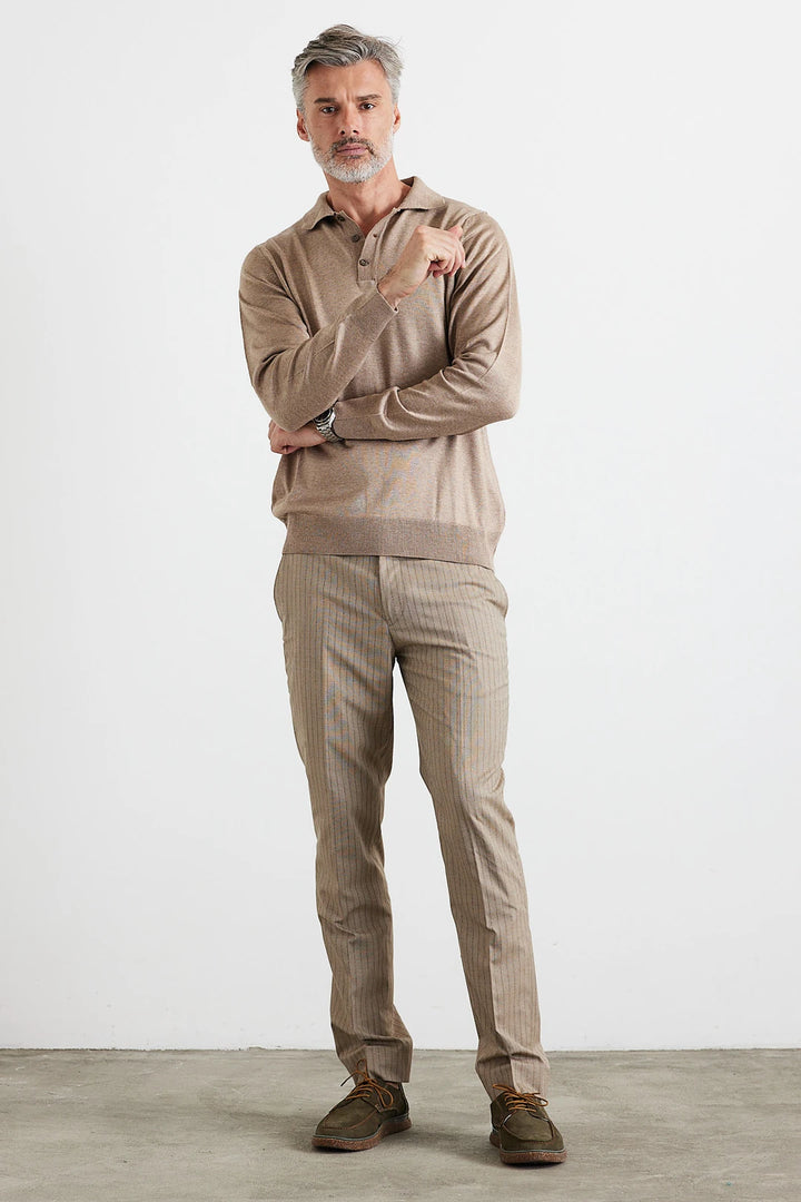 ELITE POLO LONG-SLEEVE WINTER SWEATER