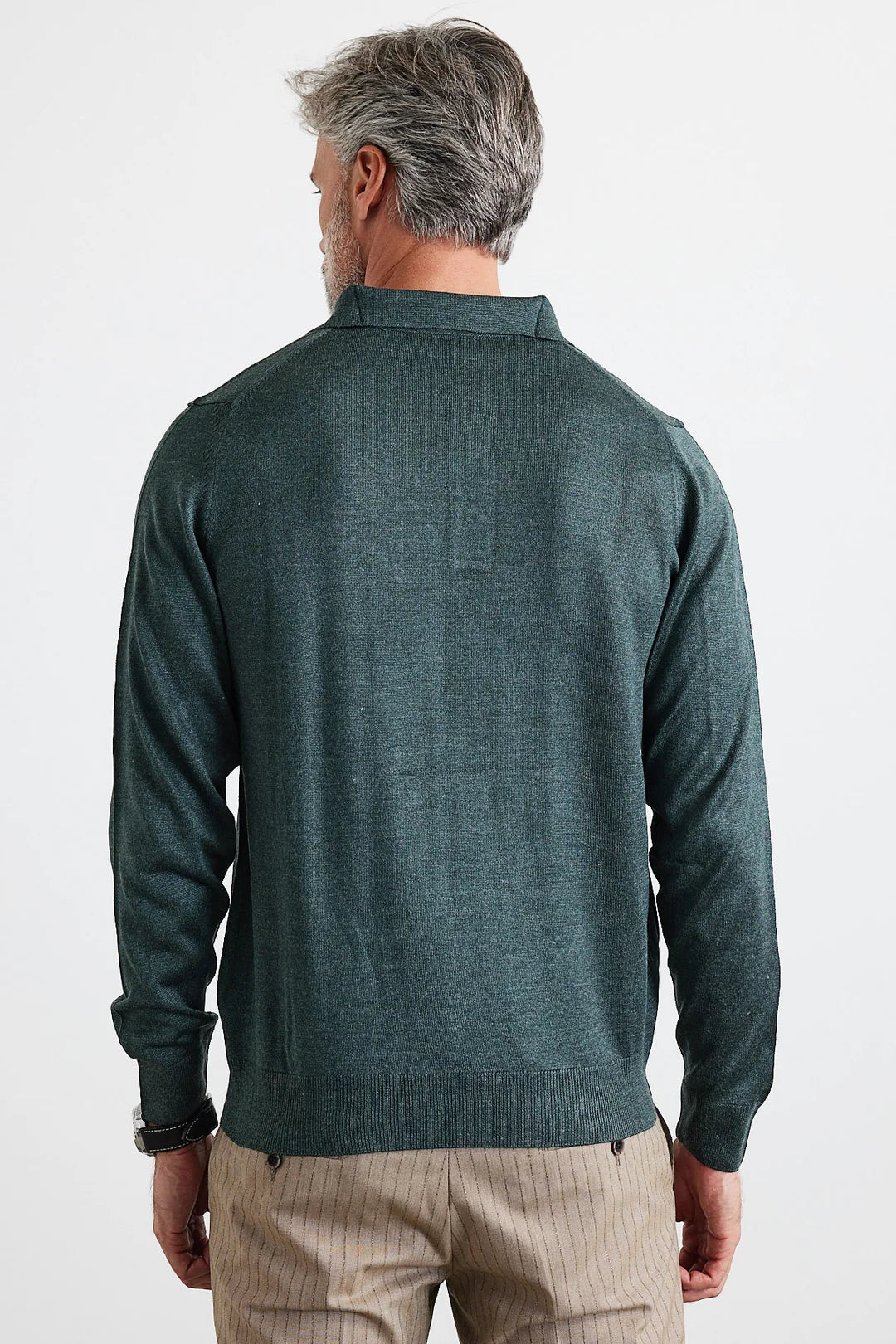 ELITE POLO LONG-SLEEVE WINTER SWEATER