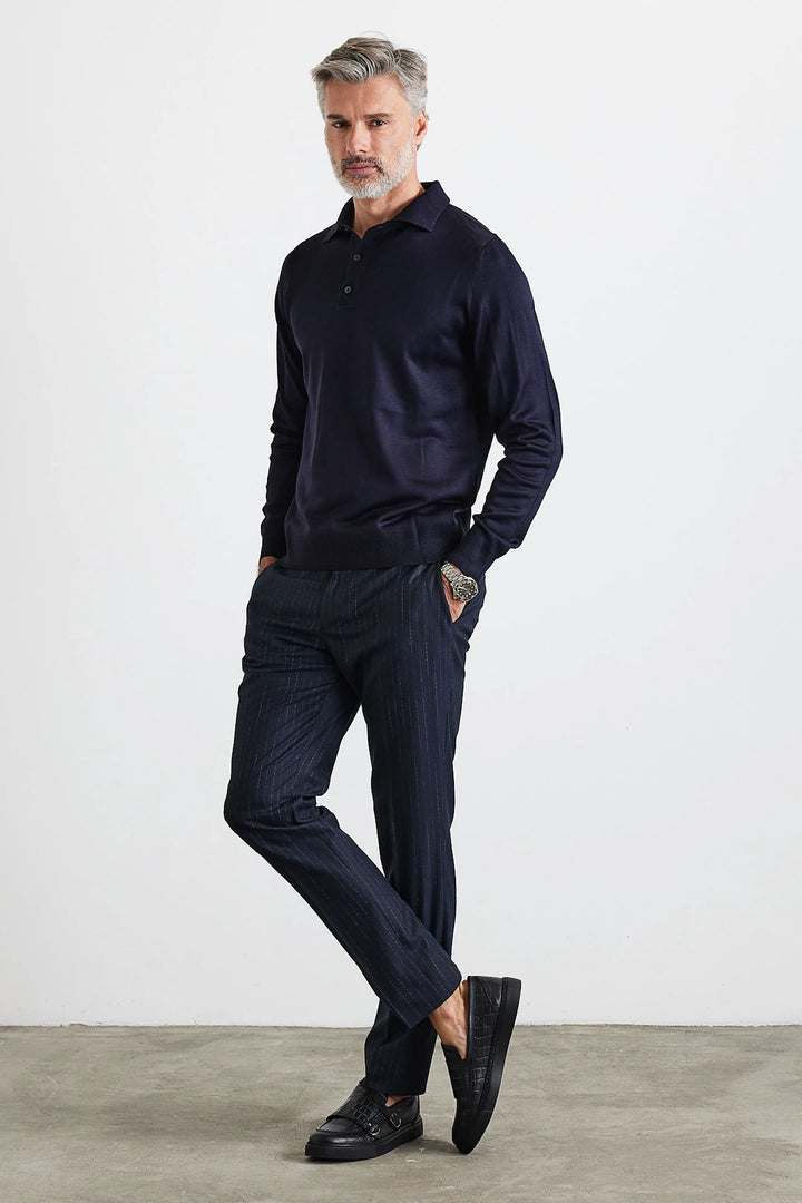 ELITE POLO LONG-SLEEVE WINTER SWEATER