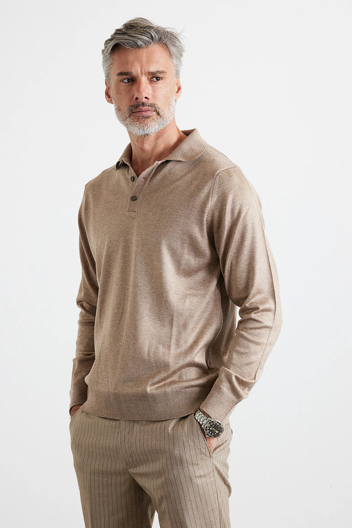 ELITE POLO LONG-SLEEVE WINTER SWEATER