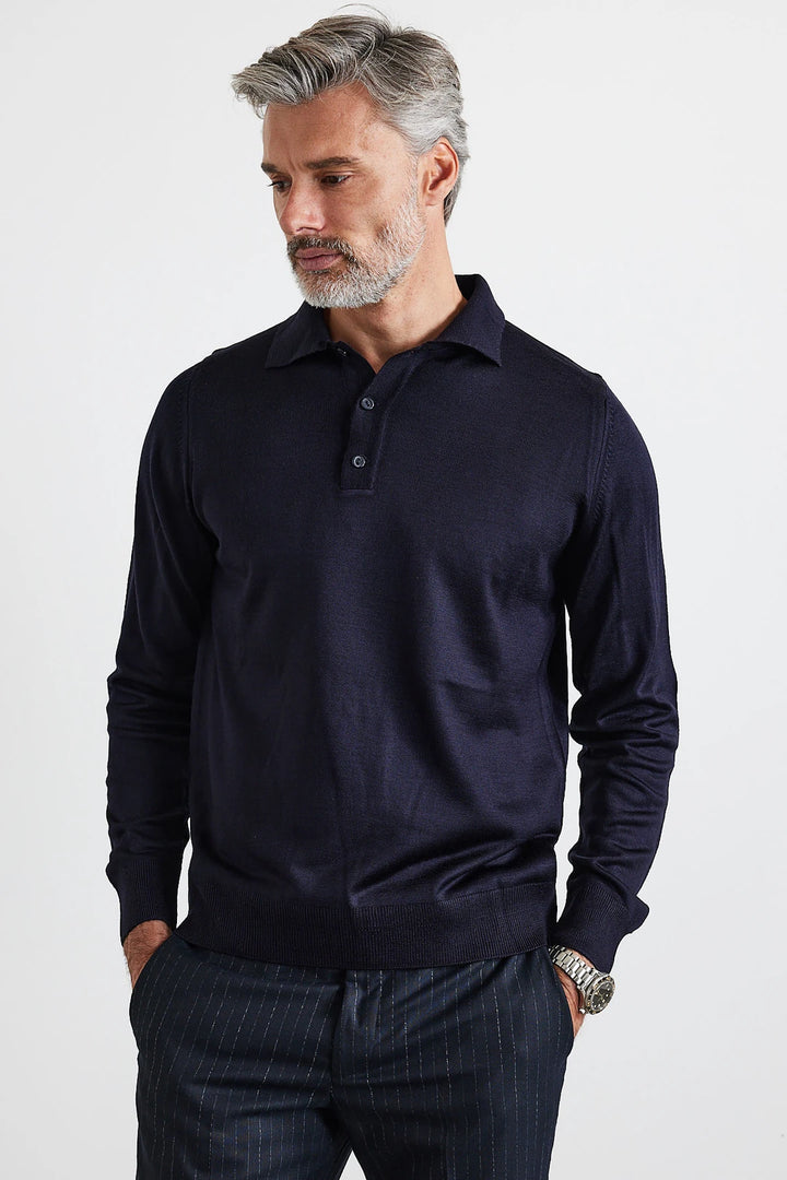 ELITE POLO LONG-SLEEVE WINTER SWEATER