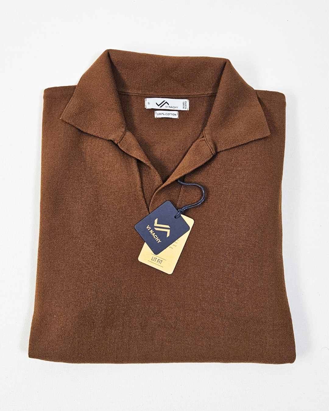 ELEGANTO - BROWNES T-SHIRT - KNITTED POLO